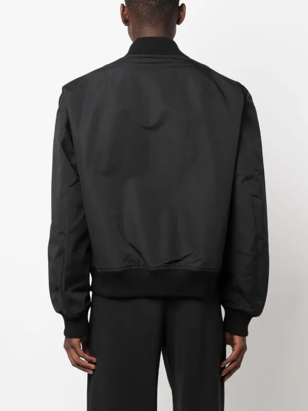 Y−3 TEAM JACKET Y-3 Black Team Bomber Jacket Y-3