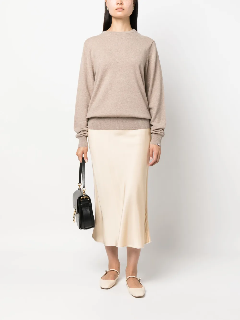 extreme cashmere Be Classic crew-neck jumper - Beige