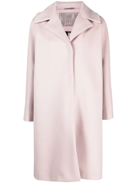 Herno single-breasted wool-blend coat