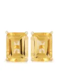 Mateo 14kt yellow gold green amethyst stud earrings