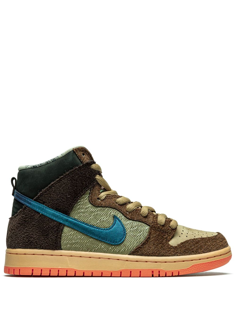 Nike X Concepts Sb Dunk High "turdunken" Sneakers In Brown