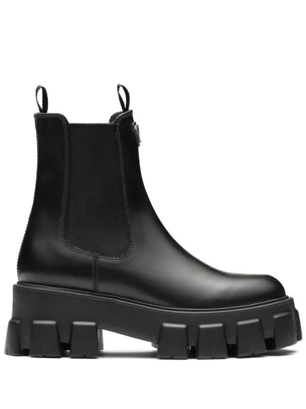 Prada leather outlet chelsea boots