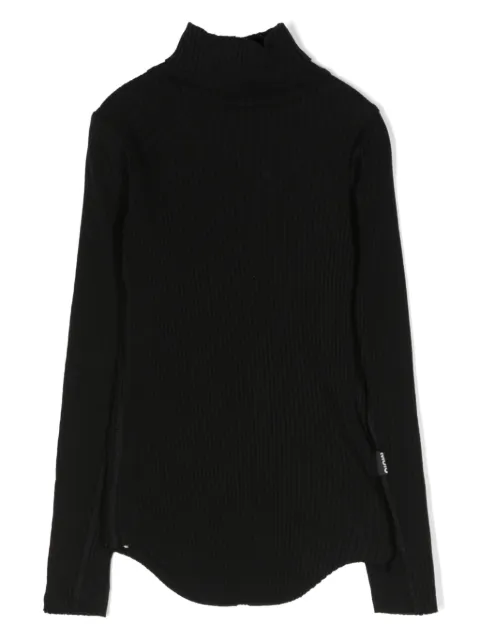 Molo Romaine high-neck ribbed-knit T-shirt