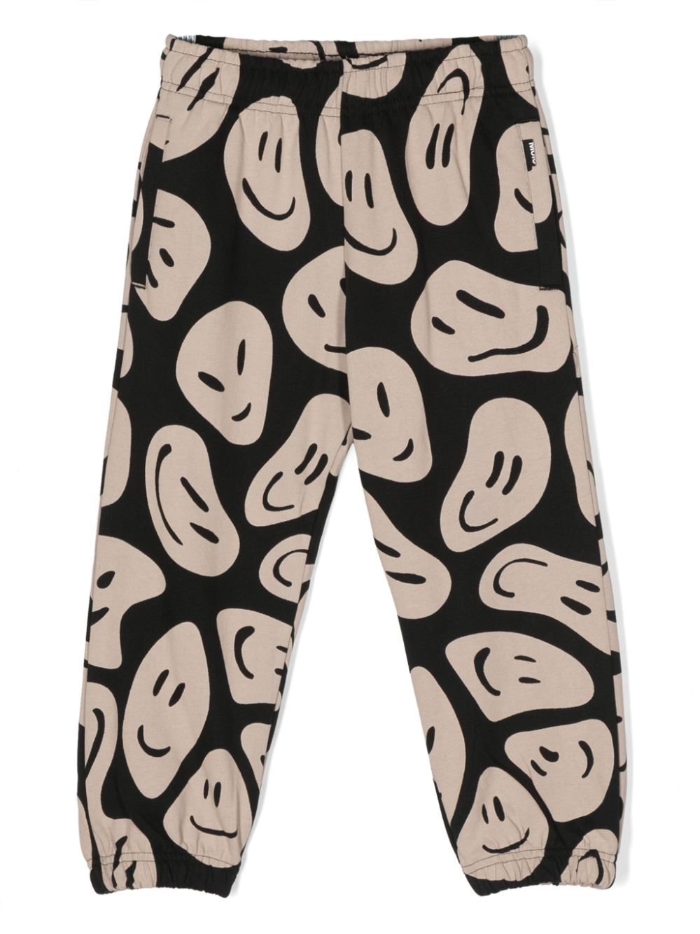 Molo Adan smiley-face print track pants - Black