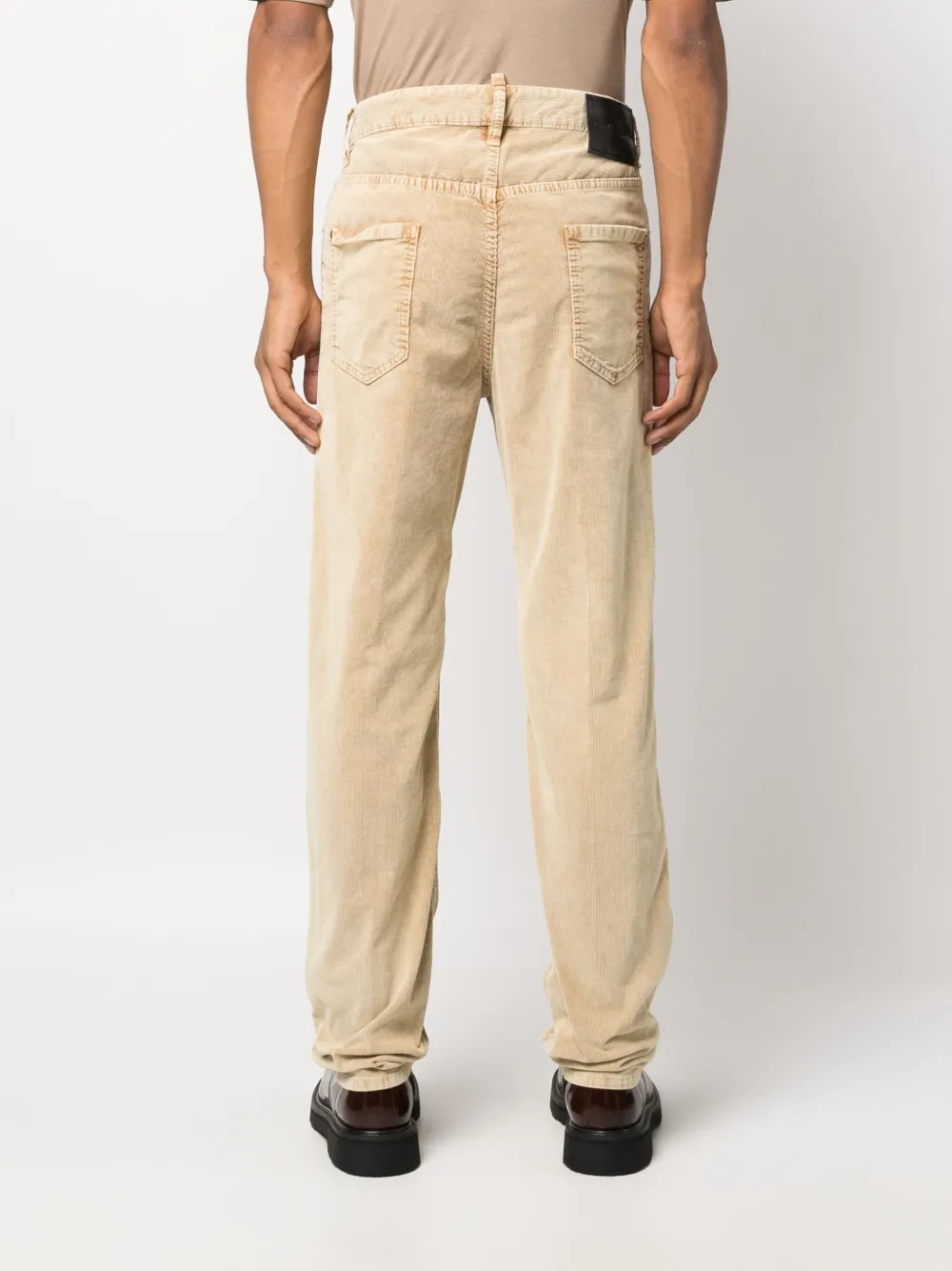 mid-rise corduroy trousers