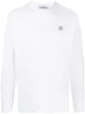 Stone Island Compass-patch cotton T-shirt - White
