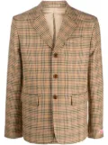 Kenzo checked single-breasted blazer - Neutrals