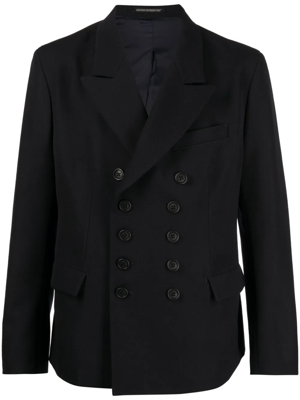Yohji Yamamoto peaklapels doublebreasted Jacket Farfetch