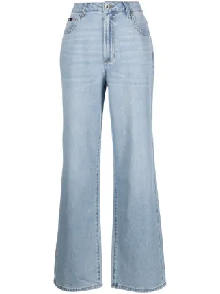 dkny wide leg jeans