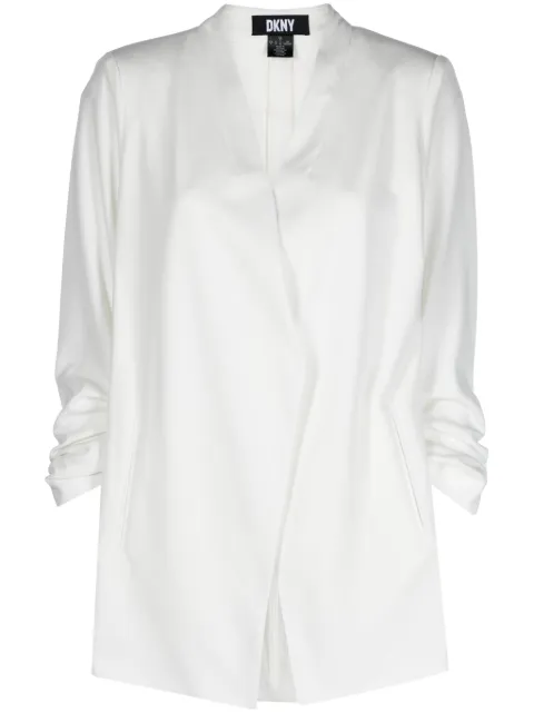 DKNY V-neck long-sleeve blazer