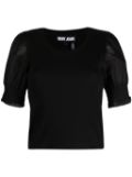 DKNY round-neck short-sleeve top - Black