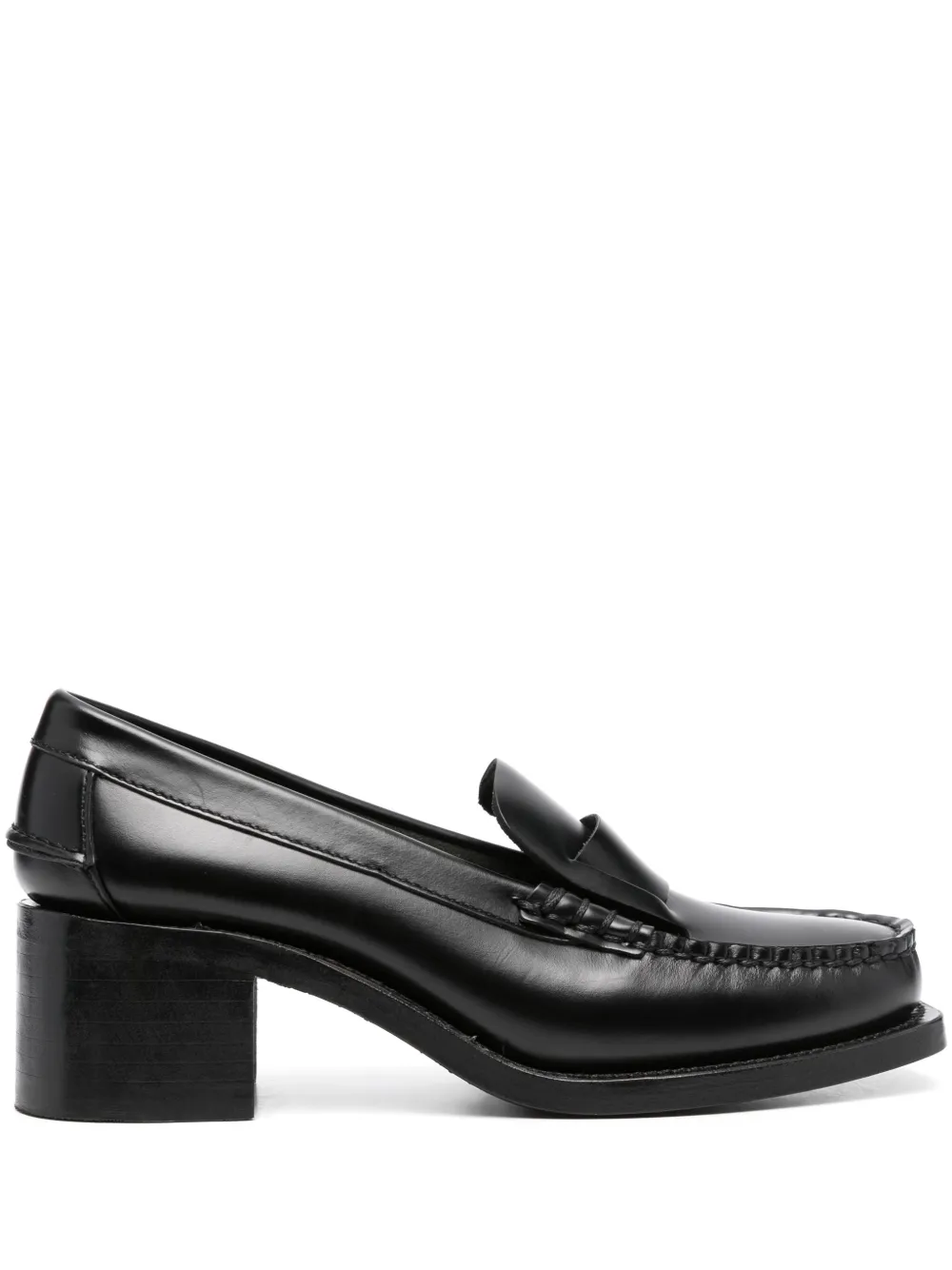 Hereu Sineu 50mm Leather Loafers In Black