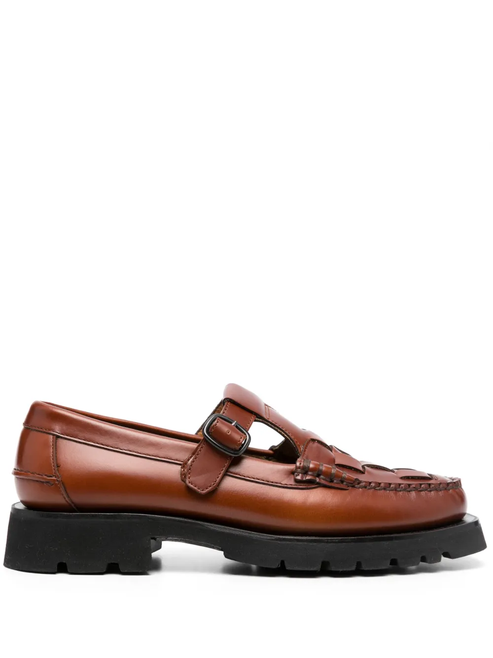 Hereu Albert Sport Leather Loafer In Brown