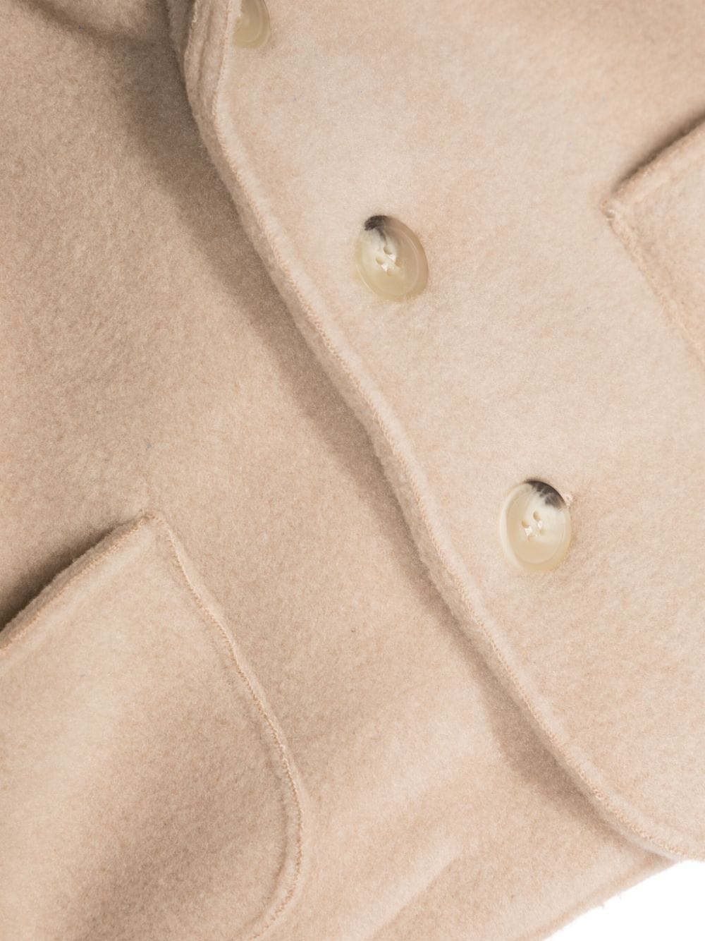 Shop Il Gufo Button-up Notched-lapels Coat In Neutrals