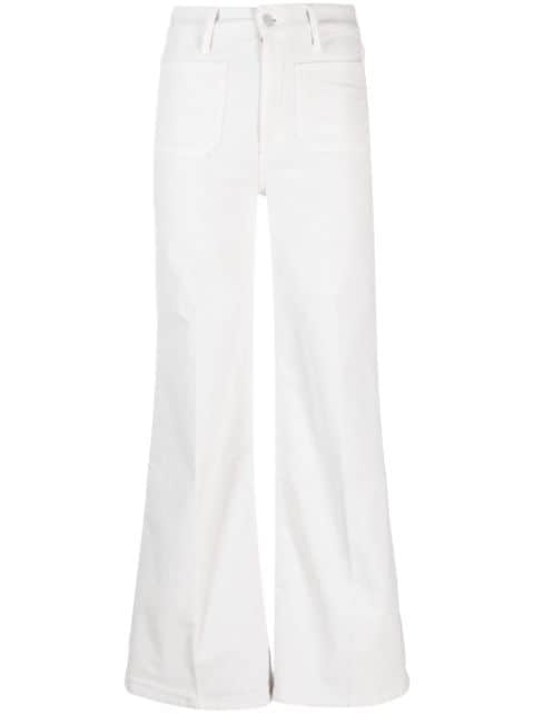 MOTHER flared cotton trousers