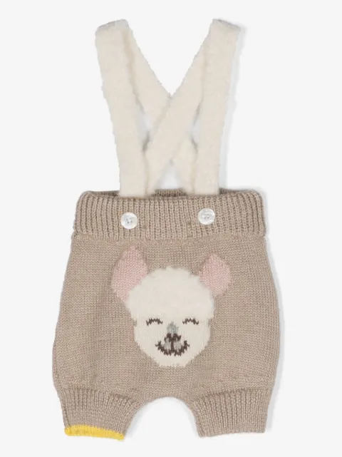 Gensami kids Alpachino intarsia-knit shorts