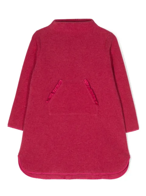 Il Gufo fleece-texture long-sleeve dress