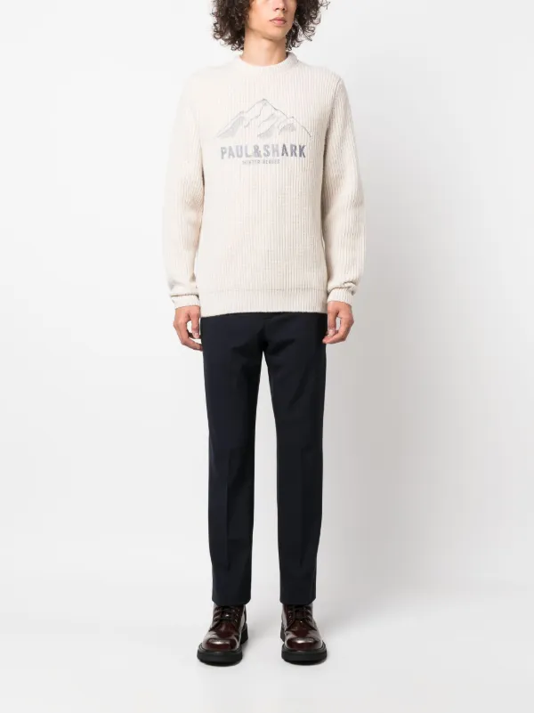 Paul and shop shark embroidered jumper