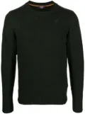 K-Way logo-patch crew-neck jumper - Green