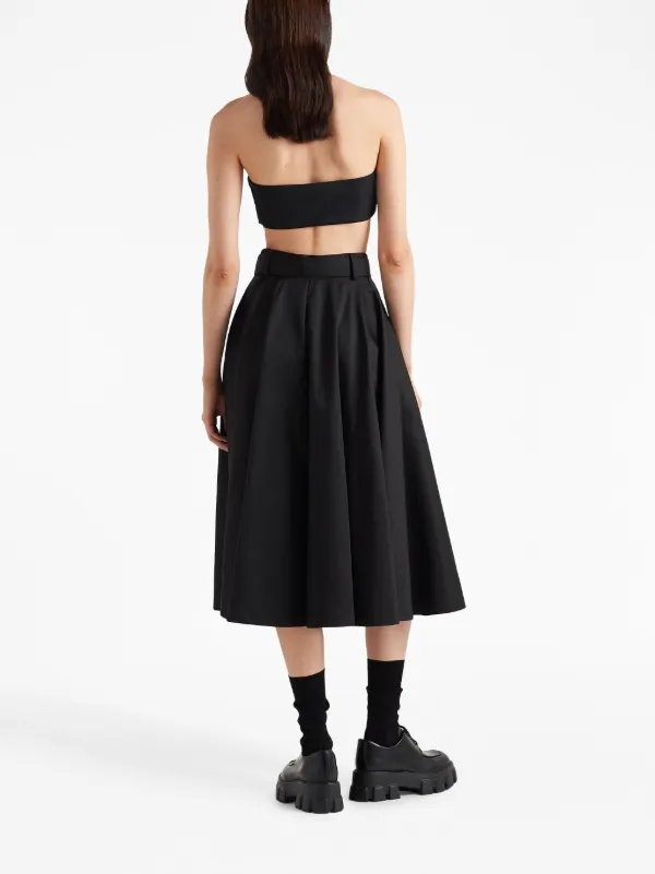 10SS PRADA wrap mini skirt プラダ ラップスカート PRADA BLACK WRAP SKIRT WITH SILVERWARE CHARMS 2006