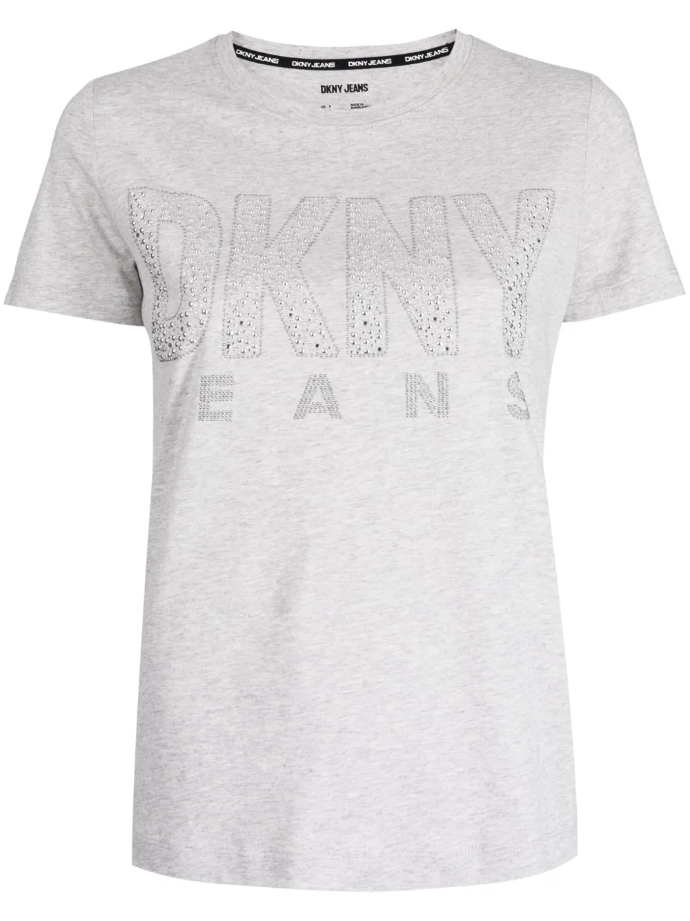 dkny chemise à détails de clous - gris