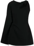 Maticevski Prefix cape-sleeve asymmetric minidress - Black