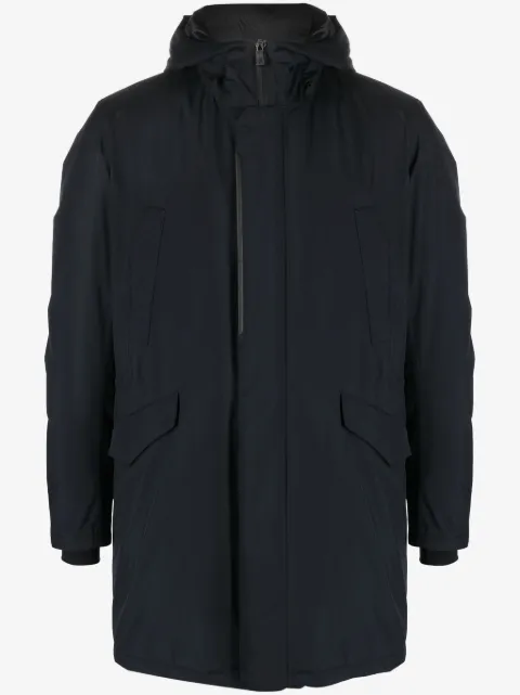 Herno flap-pockets hooded jacket