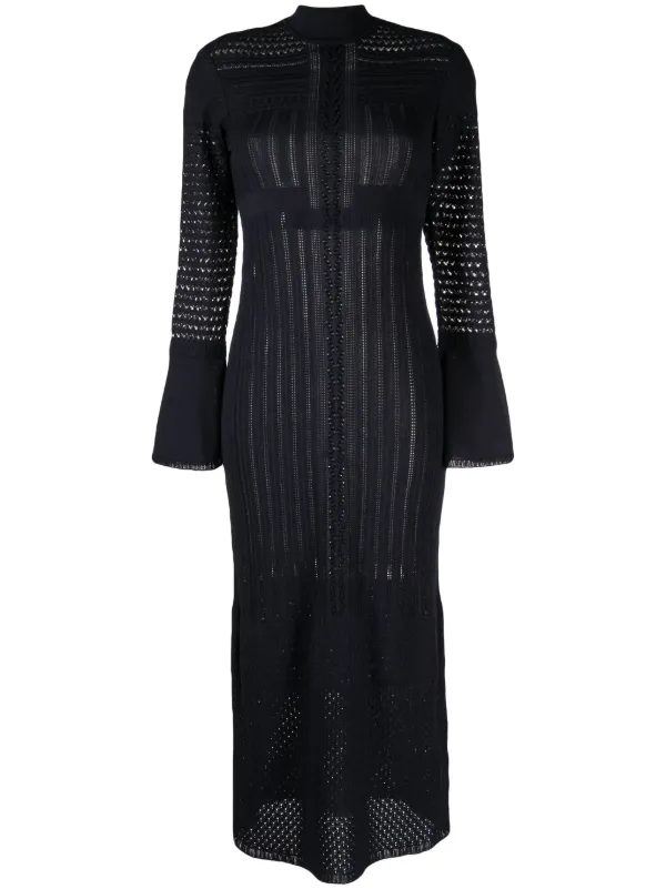 Mame Kurogouchi high-neck Knitted Dress - Farfetch