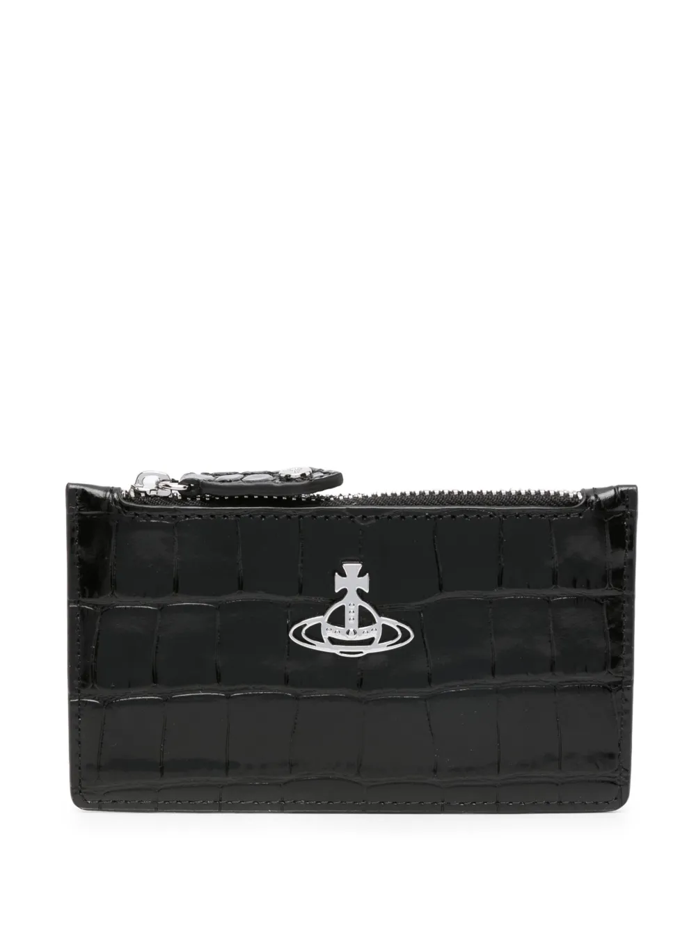 Vivienne Westwood Orb-plaque Crocodile-embossed Cardholder - Farfetch