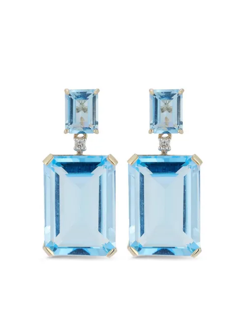 Boucles d'oreilles pendantes en 14ct - Mateo - Modalova