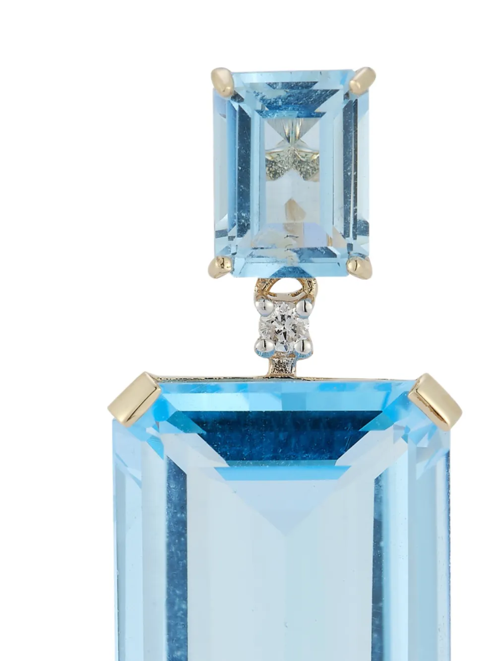 Blue Topaz Drop Earrings
