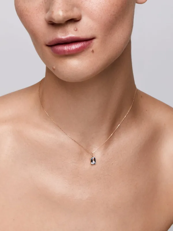 Mateo 14kt Yellow Gold Topaz Pendant Necklace | Gold