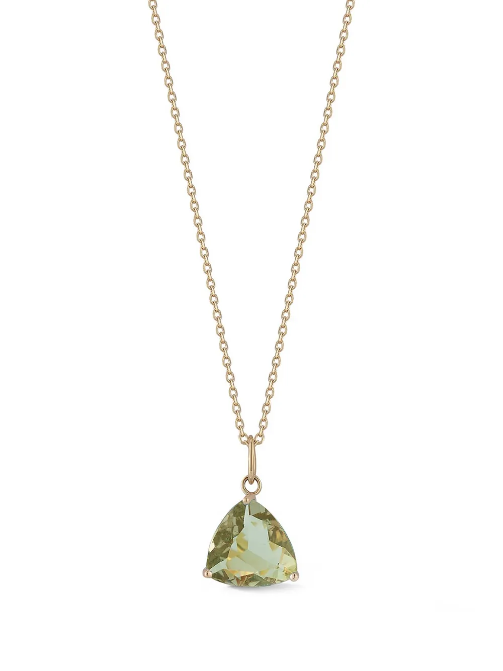 Mateo 14kt Yellow Gold Green Amethyst Pendant Necklace