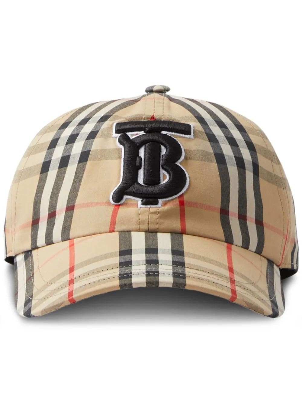 burberry casquette tb à motif vintage check - tons neutres