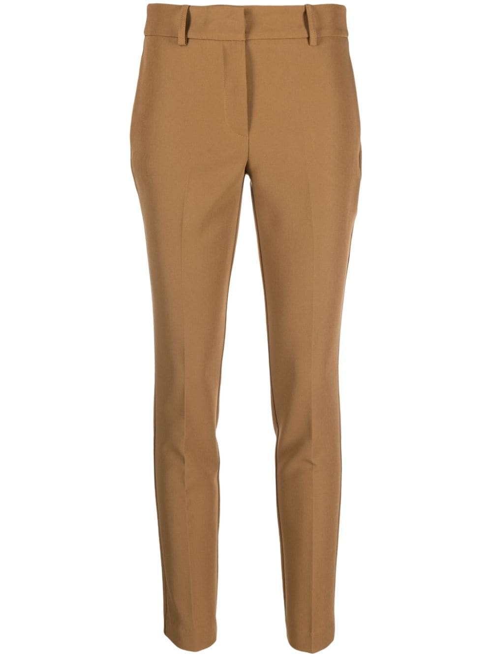 Ermanno Firenze Slim-fit Tailored Trousers In Brown