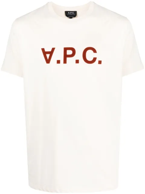 A.P.C. VPC flocked-logo T-shirt