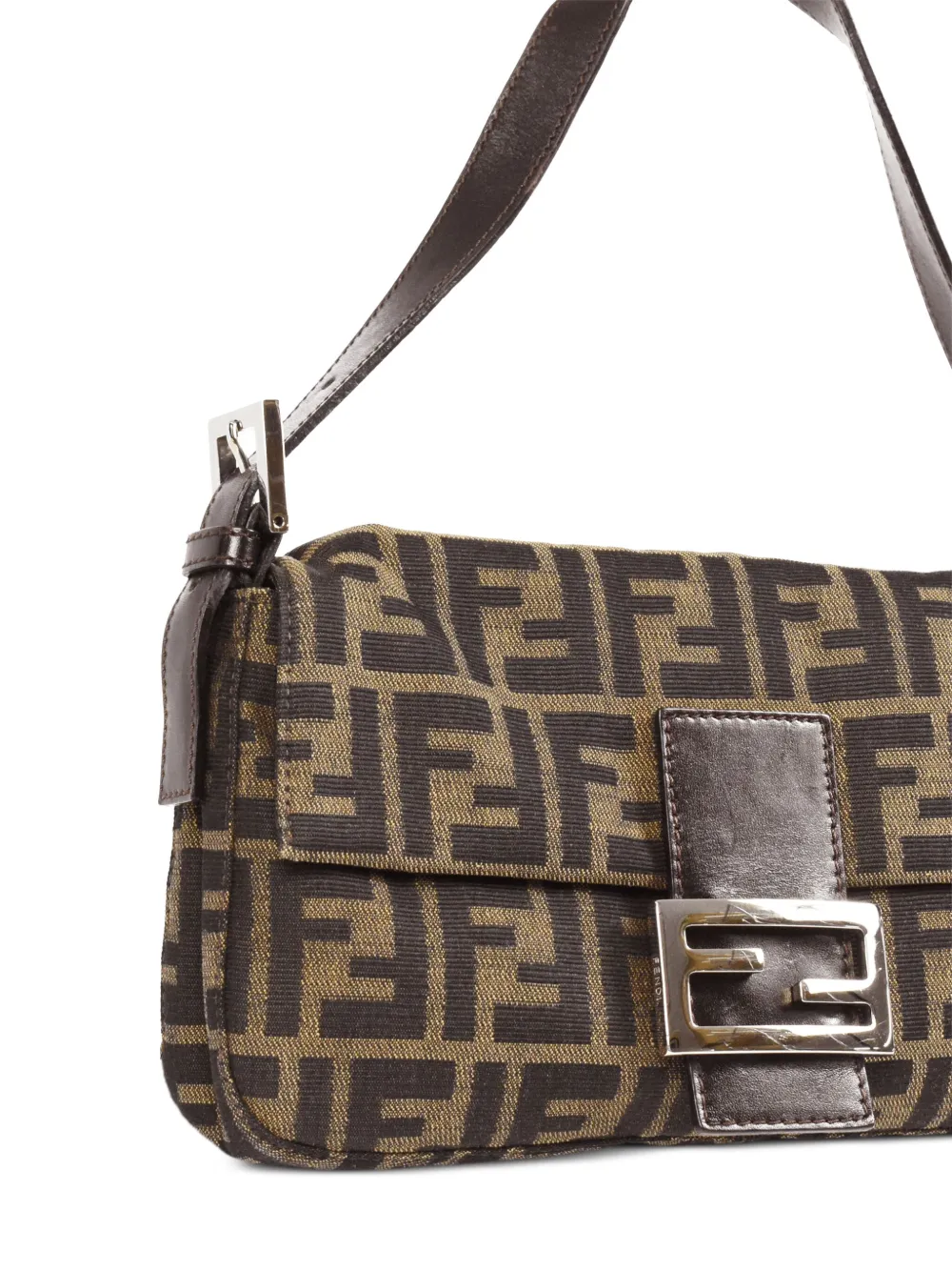 Fendi Zucca Canvas Vintage Baguette Bag