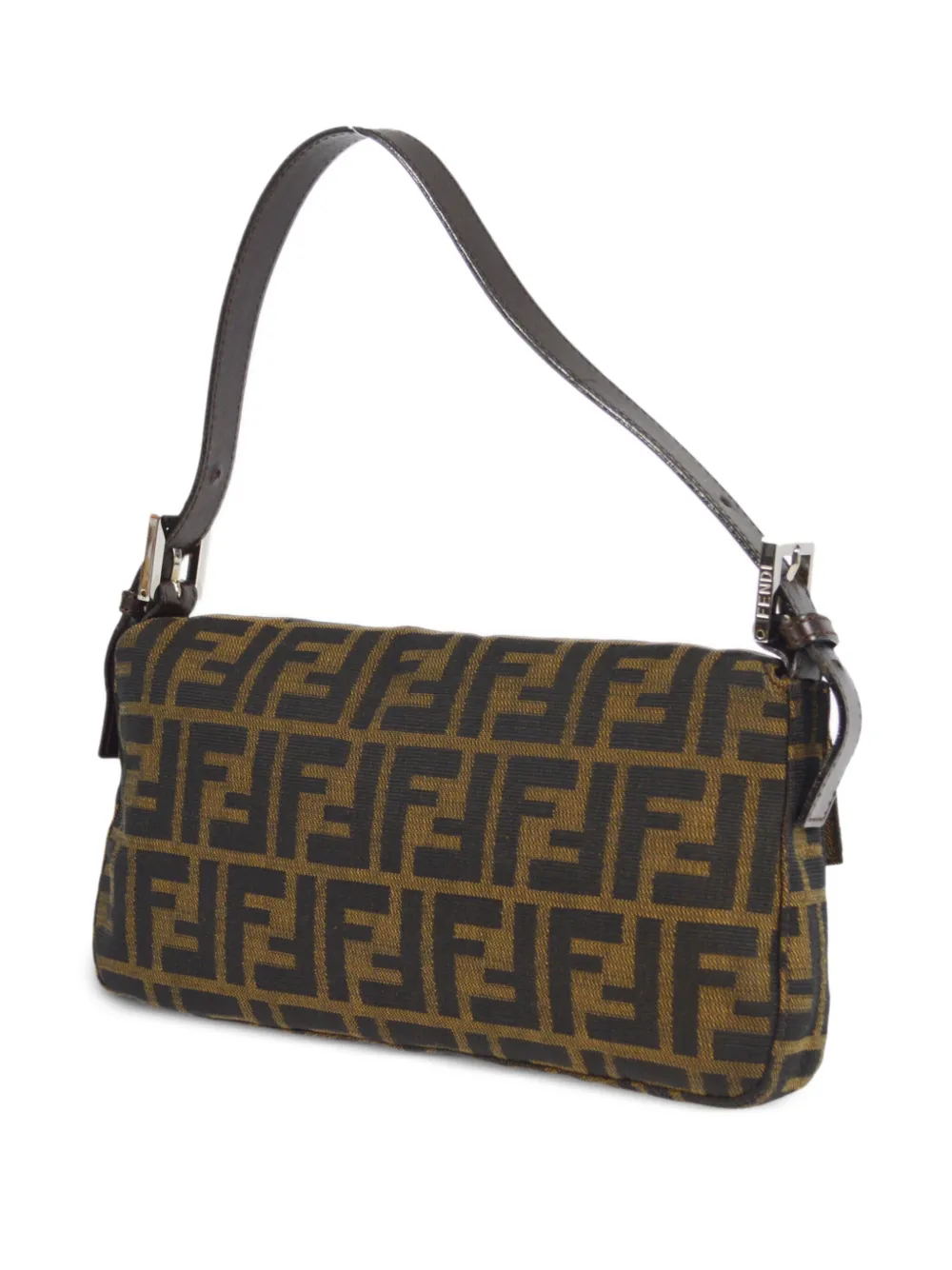 Fendi Pre-Owned 1990-2000s pre-owned Zucca Baguette schoudertas - Bruin