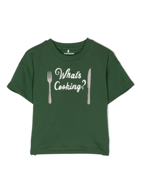 Mini Rodini What's Cooking-print T-shirt