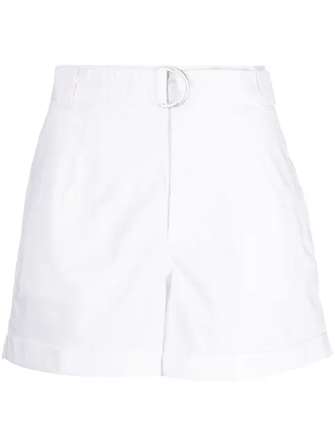 DKNY belted cotton mini shorts 