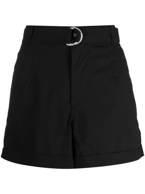 DKNY short en coton à taille ceinturée
