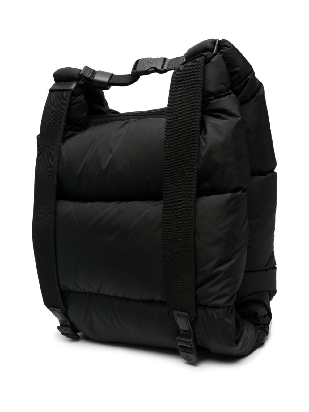 Shop Moncler Legere Logo-patch Padded Backpack In Black