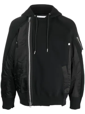 sacai - SACAI 19AW フード付きデニムジャケット 白 サイズ 1