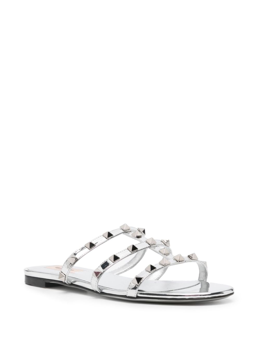 Valentino Garavani Rockstud sandalen - Zilver