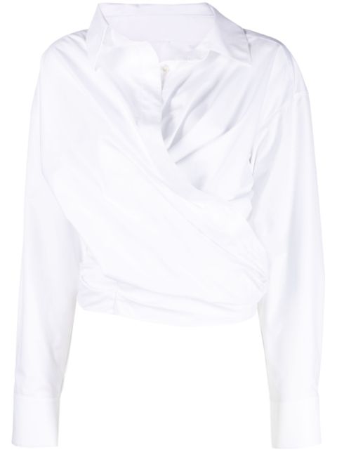 Cheap Alexander Wang wrap cotton shirt Women