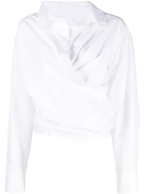Chemise en coton à design cache-cœur - Alexander Wang - Modalova