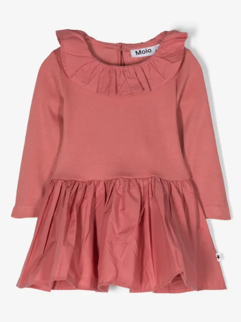 Molo ruffle-detailing cotton dress 