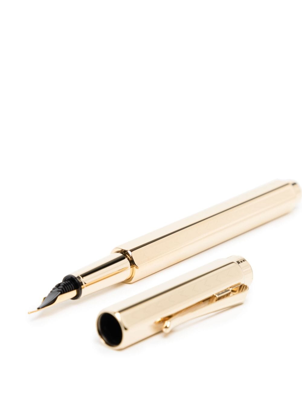Shop Caran D'ache Polished Fountain Pen In Gold