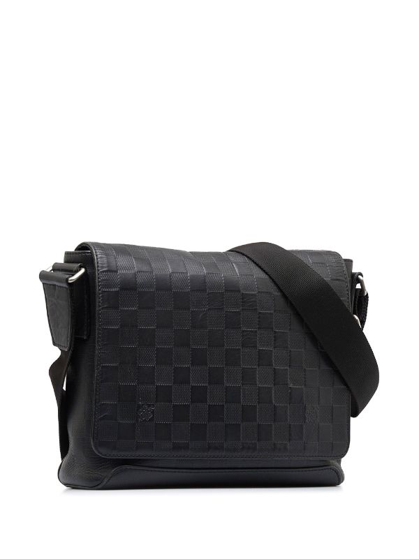 Black Louis Vuitton Damier Infini District PM Crossbody Bag