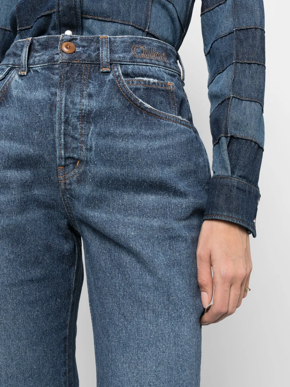 【関税&送料込】Chloe Flared Blue Jeans Chloé Fluid Flare Jeans In Denim | Chloé BN
